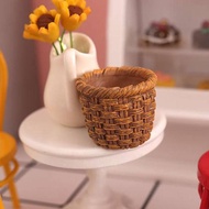 [FIREFLY1] 1Pc 1:12 Dollhouse Miniature Resin Basket Model Dolls Kitchen Accessories OOO