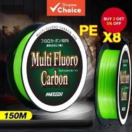 High-Strength 8-Strand Braided Fishing Line, 150m PEX Line 10-70lb for Heavy Duty Angling