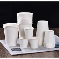 [50pcs]Thick Single Wall Paper Cup 8oz 12oz 16oz 22oz + Lid Coffee Paper Cup 8oz 12oz 16oz 22oz/Food