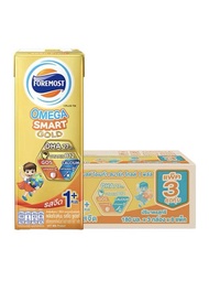 โฟร์โมสต์ โอเมก้า สมาร์ท โกลด์1+ นมยูเอชที รสจืด ขนาด 180มล.x24 กล่อง