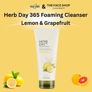 The Face Shop | Herb Day 365 Foaming Cleanser - Lemon & Grapefruit 170ml
