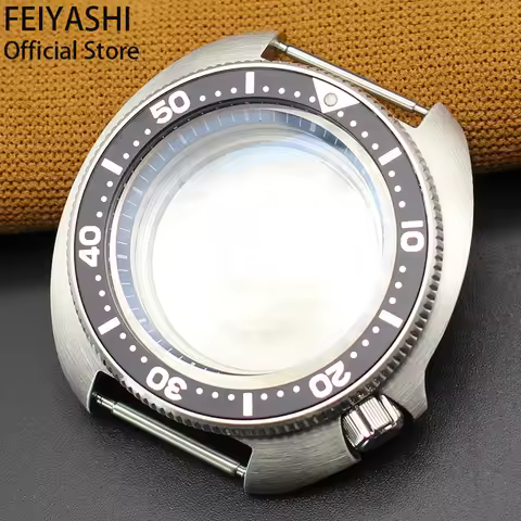 44mm Men's Watches Case Mod SKX 6105 316L Stainless Steel Sapphire Glass For Seiko NH35 NH36 SKX007 