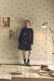 深藍色三角形圈圈運動套裝