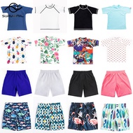 Children 39;s Swimsuit Rashguard T-Shirt Swim Trunks Baby Toddler Bathing Suit for Boy Girls Vocation Beach Pool Sunscreen Clothes
