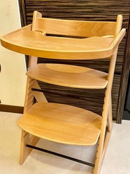 (二手)兒童餐椅·高腳椅·質感木椅·餐廳兒童椅