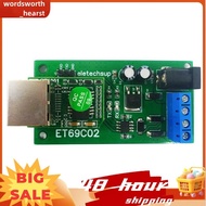 ET69C02 Ethernet Network IP RJ45 to RS485 Bus Converter for Modbus RTU Master Slave Client Server MQ