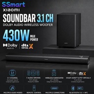 Xiaomi Soundbar 3.1 CH Dolby Audio Wireless Woofer NFC DTS Virtual X Sound 430W Output Cinematic