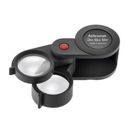 3x+6x=9x/23mm 德國製兩鏡式消色差珠寶放大鏡 11869