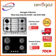 Aerogaz 4 Burner 70cm Gas Hob AZ-473SF / AZ-473F ERQ