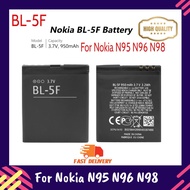BL-5F Phone Battery For Nokia N95 N96 N98 N99 N72 N78 N93i 6290 E65 6290 E65 6210 6210S/N 6710N [[ 3