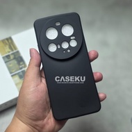 Xiaomi MI 15 Case Xiaomi MI 15 Ultra Case Softcase Candy Macaron Square Black Plain Case Xiaomi MI 1