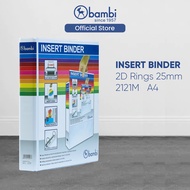 Insert Ring binder A4 2 Ring D-Type 25mm - 2121M