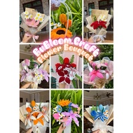 flower bouquet, bunga kawat bulu, kawat bulu murah