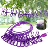 Travel Clothesline Hotel Portable Clothes Drying Handy Tool Outdoor Windproof Dormitory Balcony Indo