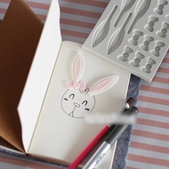 Zuo Easter Bunny Ears Bowknot Shape DIY Chocolate Molds Jelly Molds Fondant Molds
