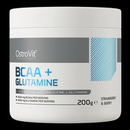 OstroVit BCAA Glutamine Powder 200g Bubuk Serbuk Leucine Valine Import