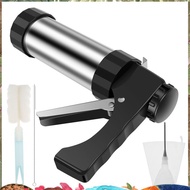 Churrera Churro Maker Machine Stainless Steel Churro Maker Kit with 3 Different Tips Piping Nozzle H