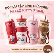 Hello Kitty thermos bottle 710ml with convenient handle