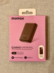 全新Momax Q.MAG Minimal 5000mAh 迷你磁吸行動電源 (黑色) power bank