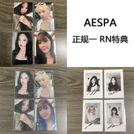 Genuine aespa Photocard Regular First Album aespa Merchandise RN Bonus Card Collection karina winter