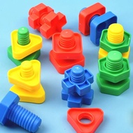 Jumbo Nuts and Bolts Toys For Kids Educational Montessori Construction Building Blocks Plastic Screw