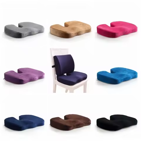 Orthopedic Pillow Seat Memory Foam Chair Office Cushion Coccyx