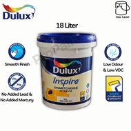 18L Dulux Inspire Smart Choice Interior Matt Finish Paint Matex Cat Air Dinding Dalam Tak Kilat 18 L