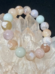 粉色調櫻花瑪瑙手串