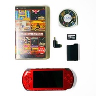特價 Sony PSP 3000 3006 紅黑色 未改機 IPS Mon 連4gb save card game 充電線 全正常 中古 懷舊 電子游戲 PlayStation