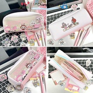 CHAMPIONO Labubu Pencil Bag, Large Capacity Cotton Pencil Cases, Office School Supplies Cute Cartoon