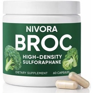 NIVORA BROC High-Density Sulforaphane, Sulforaphane Supplement with Broccoli Sprout Extract Antioxid