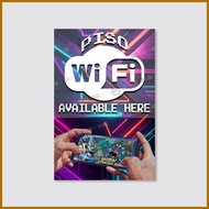 Piso Wifi Tarpaulin Business Signage Laminated Board