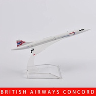 JASON TUTU 16cm BRITISH AIRWAYS CONCORDE Airplane Model Airplane Diecast Metal 1/400 Scale Planes