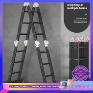 AUS Multi functional portable folding ladder, aluminum alloy household staircase, thickened zigzag l