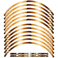 14‘’/14‘’ inch Rim Tire Wheel Hub Strips Racing Decal  Motorcycle Mags Sticker Accessories For HONDA