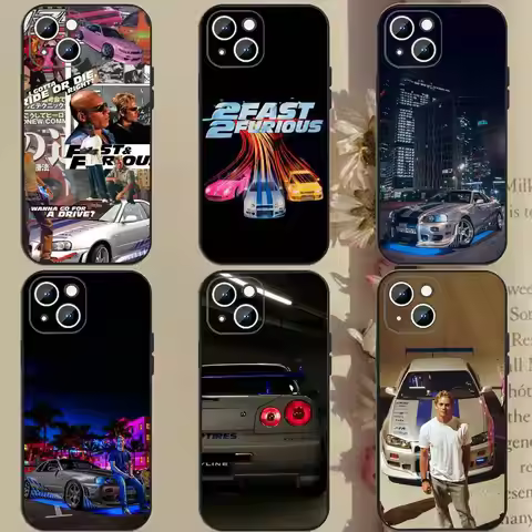 1pc F-Fast And F-Furious Phone Case Silicone Soft For IPhone 17 Air 16 15 14 13 12 11 Plus Pro Max P