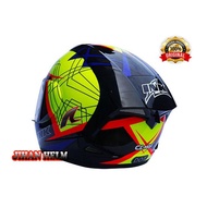 [ Baru] Helm / Ink Helm / Ink / Helm Ink Full Face Cl Max Yellow Fluo