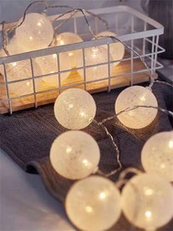 1 件 10/20leds 2/3m 球形燈串適合浪漫房間裝飾、婚禮、生日、派對禮物