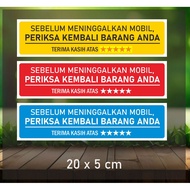Your Item Back Check Sticker for Gojek Grab Cars Large 20 x 5cm Car Sticker