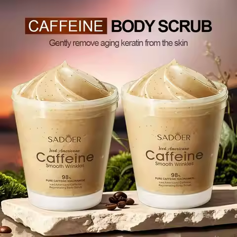 SADOER Ice American Caffeine Rejuvenation Body Scrub Cleansing Scrub