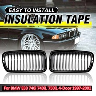 Glossy Black Front Sport Kidney E38 Grille For BMW E38 740i 740iL 750iL 4-Door 1999-2001 Front Repla