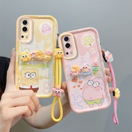 Casing Vivo Y72 / Y52 5G TPU 3D kartun telefon bimbit dengan tali tangan XXTYGZ3.