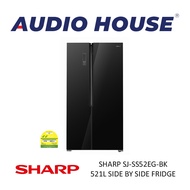 SHARP SJ-SS52EG-BK 521L SIDE BY SIDE FRIDGE ***2 YEARS WARRANTY BY SHARP***