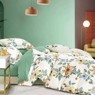 SPREI BEDCOVER KATUN JEPANG MOTIF BUNGA SHABBY CHIC PINK PUTIH - SPREI CUSTOM SIZE DUVET COVER QUILT
