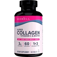 NeoCell Super Collagen With Vitamin C and Biotin, Skin, Hair and Nails Supplement, Includes Antioxid