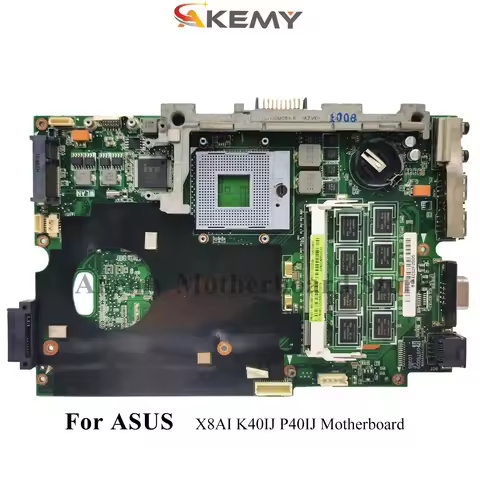 K40IJ Laptop Motherboard For ASUS K40I K40IE K40IJ X8AI K40IN K40ID Notebook Mainboard 100% tests OK