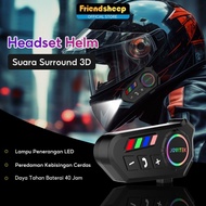 Intercom Motorcycle Helmet Bluetooth K06A 5.4 Flash LED Waterproof Helm Motor Headset Helm Bluetooth