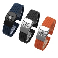 Suitable for Tissot Silicone Strap Leroc Men Rubber Watch Strap t41 Soft Sports Waterproof Bracelet 19 20 21mm
