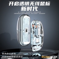 M133Wireless Bluetooth Mouse Three-Mode Transparent Mouse Charging Silent Mobile Phone Tablet Comput
