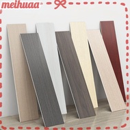 MEIHUAA Floor Tile Sticker, Windowsill Self Adhesive Skirting Line, Home Decor Wood Grain Living Room Waterproof Corner Wallpaper